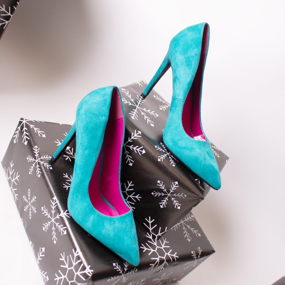 Turquoise High Heels